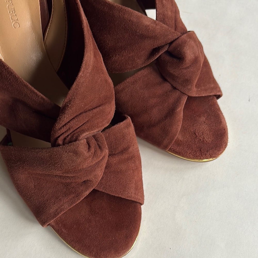 Banana Republic Sandals Jessa Brown Heels size 8.5 - Picture 2 of 10